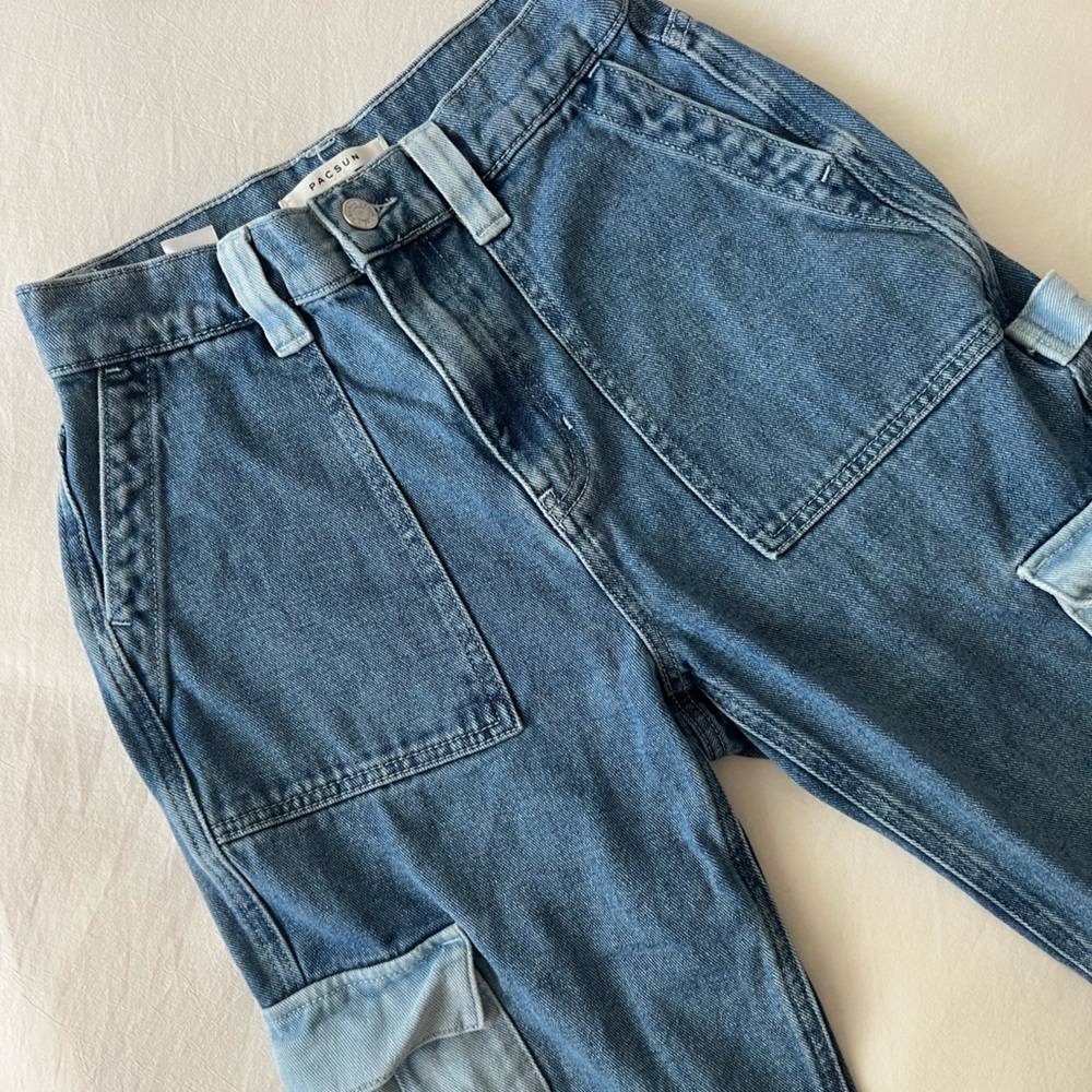 PacSun Colorblock '90s Boyfriend Cargo Carpenter Pants